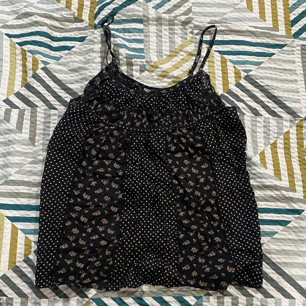 Converse Black Floral Camisole Top